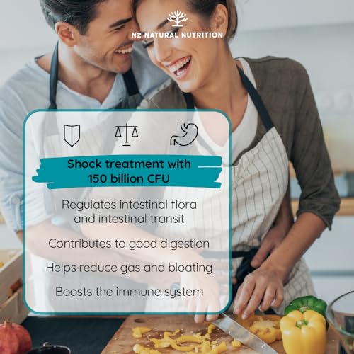 Probiotics 150 Billion CFU - 20 Strains with Prebiotics & Zinc. Highest Concentration N2 Natural Nutrition buy supplements canada