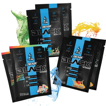 eFlow Nutrition ENRAGE Black Preworkout Sample Packs - Travel Packs - High Stim Energy eFlow Nutrition buy supplements canada