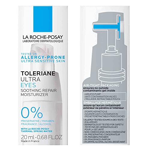La Roche-Posay Toleriane Dermallergo Eye Cream Soothing Repair Moisturizer, Soothes and Comforts Sensitive Skin La Roche-Posay buy supplements canada