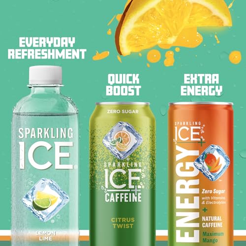 Sparkling Ice, Lemon Lime Sparkling Water, Zero Sugar Flavored Water, with Vitamins Sparkling ICE buy supplements canada