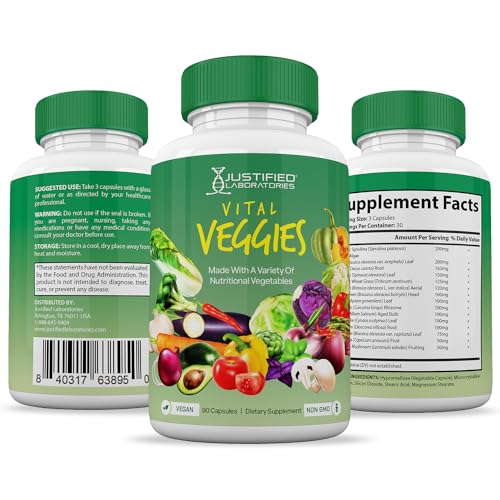 (Set of 2) Vital Fruits and Veggies Supplement Red & Green Superfoods Whole Food Justified Laboratories buy supplements canada