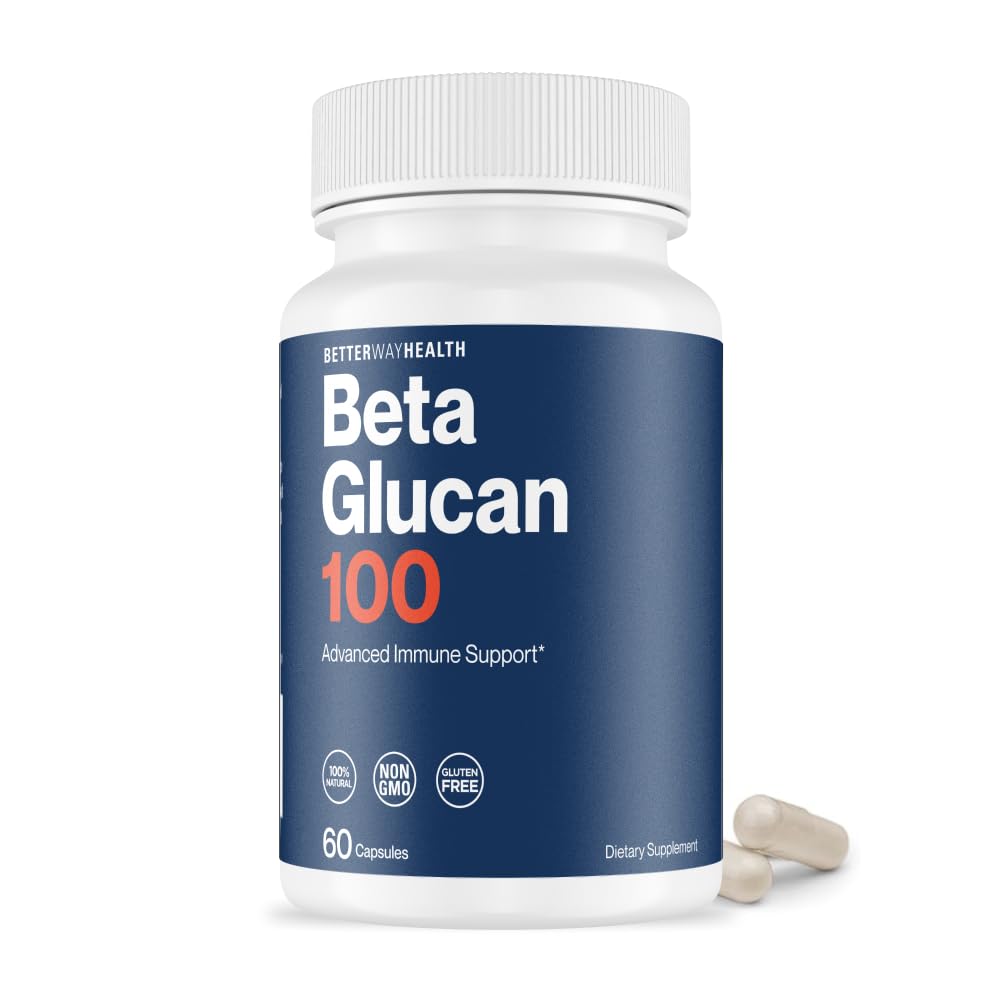 Better Way Health™ - Advanced Immune Readiness - Highly Purified 1,3/1,6 Beta Glucan 100 - Clinically Tested Immune Defense - 100mg/60 Capsules Better Way Health buy supplements canada