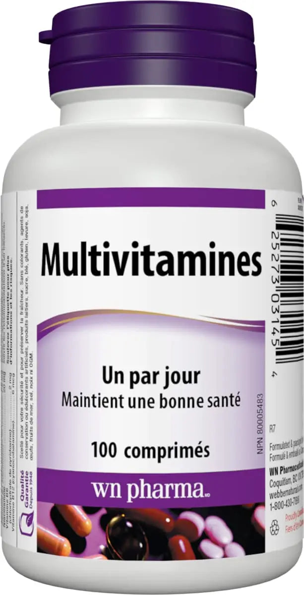 Multi-Vitamin with Vitamin E (dl-Alpha Tocopheryl Acetate) - 100 ta. Webber Naturals buy supplements canada
