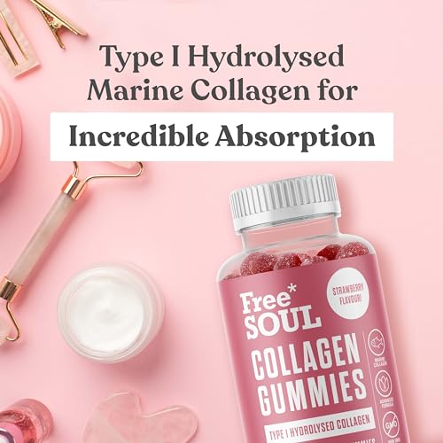 Collagen Gummies, Marine Collagen Supplement with Effective Type 1 Hydrolysed Collagen Peptides Free Soul buy supplements canada