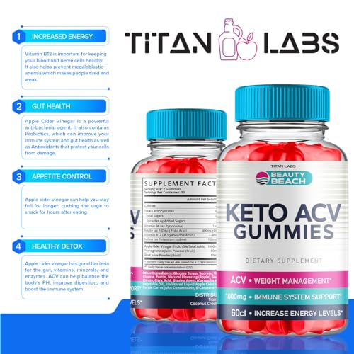 (5 Pack) Beauty Beach Keto ACV Gummies, Beauty Beach Keto ACV Gummies Advanced Titan Labs buy supplements canada