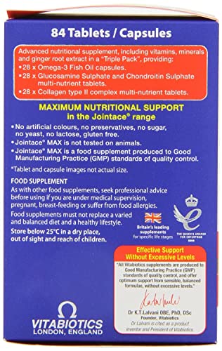 Jointace Vitabiotics Max, 84 Count (Pack of 1) Vitabiotics buy supplements canada