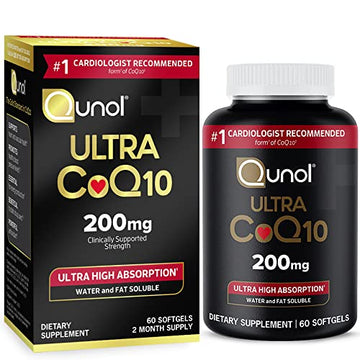 Qunol CoQ10 200mg Softgels, Ultra CoQ10 - Ultra High Absorption Coenzyme Q10 Supplem Qunol buy supplements canada