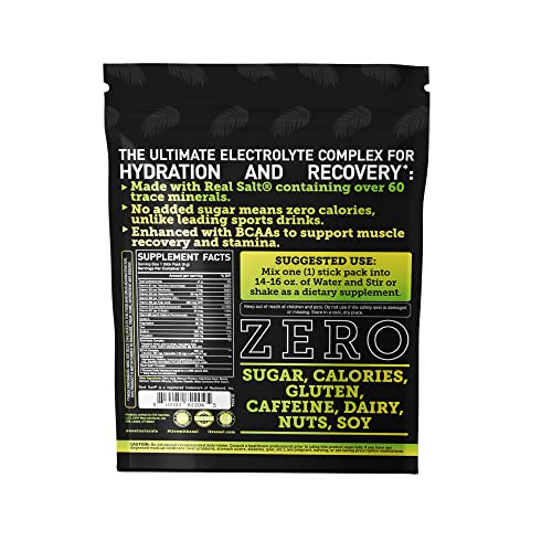 Enhanced Electrolyte Powder Stick Packs (Lemon Lime - 20 Packets) Sugar Free Zeal Naturals buy supplements canada