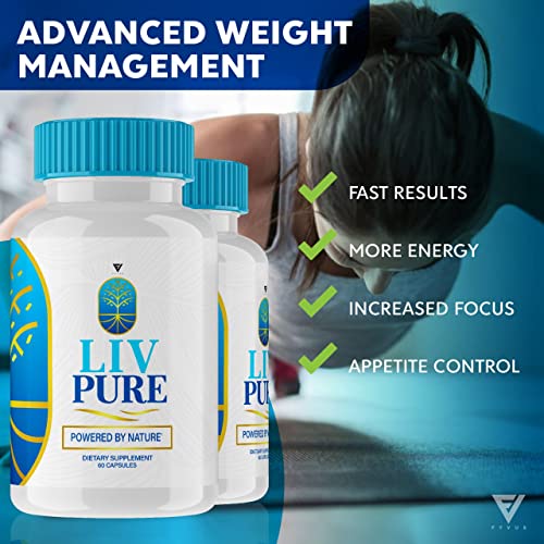 (2 Pack) Liv Pure Loss Pills, Livpure Liver Detox Cleanse Management Capsules Advanced Fyvus buy supplements canada
