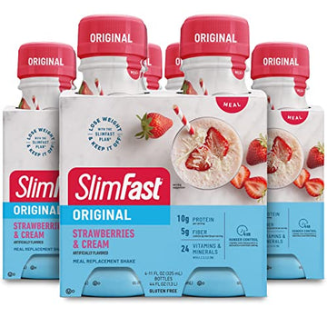 SlimFast Meal Replacement Shake, Original Strawberries & Cream, 10g of Ready to Drink Protein SlimFast buy supplements canada