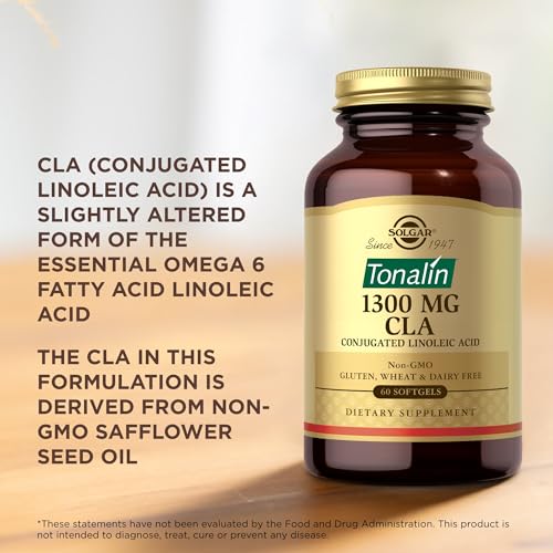 Solgar Tonalin CLA 1300 mg - 60 Softgels - Conjugated Linoleic Acid - Non-GMO, Gluten SOLGAR buy supplements canada
