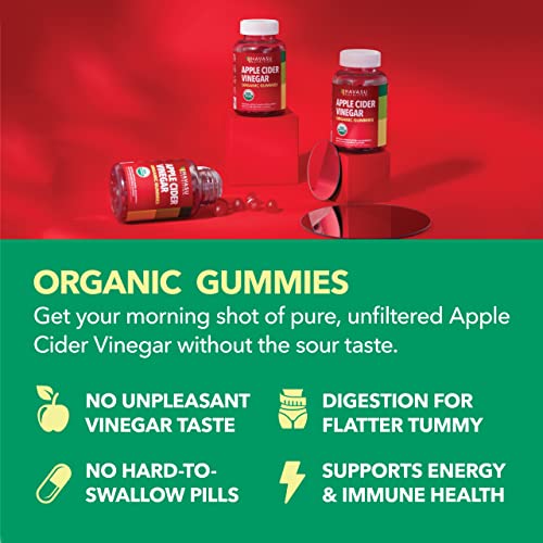 HAVASU NUTRITION Organic Apple Cider Vinegar Gummies with The Mother | Metabolism Stomach Control & Energy Support | Vegan & Non-GMO Natural Apple Flavor | 30 Count HAVASU NUTRITION buy supplements canada