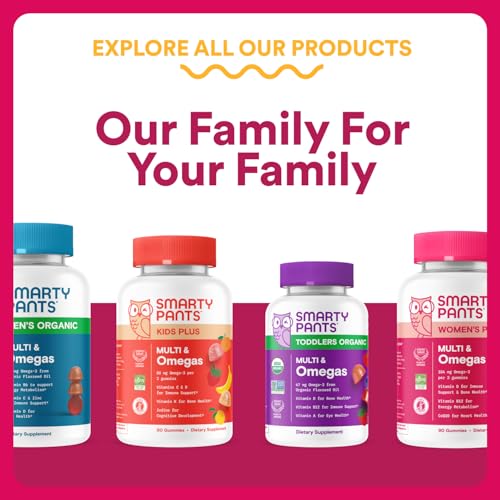 SmartyPants Multivitamin Gummy for Women 50 and Over - Improved Formula: Omega 3 (DHA/EPA), Methylfolate, CoQ10, Vitamin D3, C SmartyPants buy supplements canada