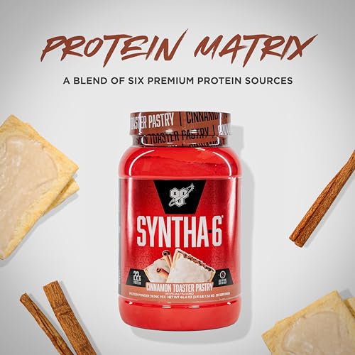BSN SYNTHA-6 Whey Protein Powder with Micellar Casein, Milk Isolate, Cinnamon Toaster BSN buy supplements canada