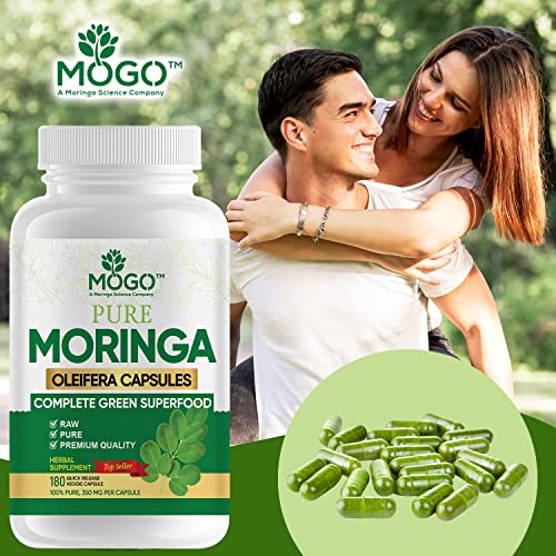 MOGO Moringa Oleifera Capsules | 100% Pure Single Origin Moringa Leaf Powder Supplement MOGO buy supplements canada