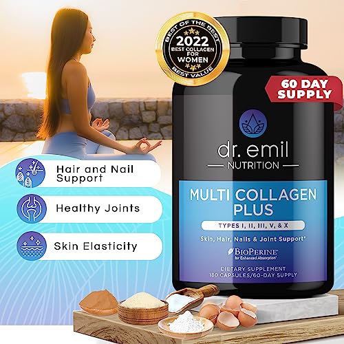 DR EMIL NUTRITION Multi Collagen Pills - 180 Capsules - Collagen Supplements to Support DR EMIL NUTRITION buy supplements canada