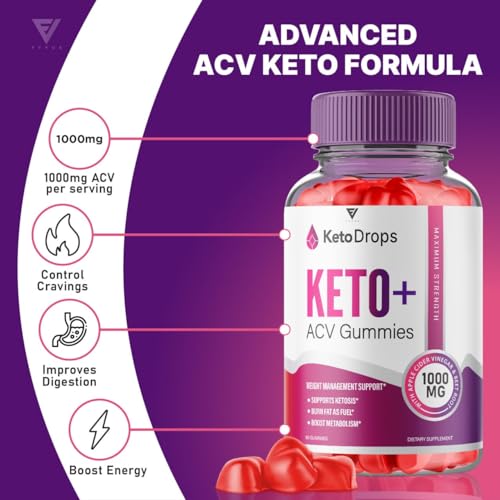 (5 Pack) Keto Drops ACV Gummies, Ketodrops Keto ACV Gummies Advanced Weight Loss Fyvus buy supplements canada