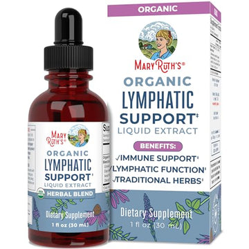 Lymphatic Support Drops | USDA Organic Lymphatic Cleanse Immune Support Supplement MaryRuth Organics buy supplements canada