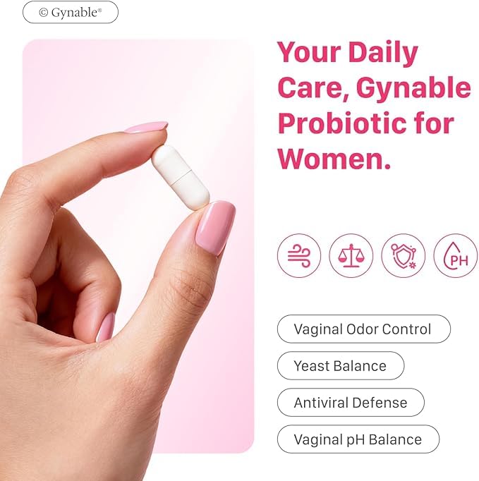Gynable Vaginal Probiotics for Women Odor & Itch Support, Urinary | pH Balance, Female Probiotics 10 Billion CFU Lactobacillus Probiotics Blend,Selenium-Vitamin C/E/D3 Promote Immune Health,60 Count Vevoec buy supplements canada