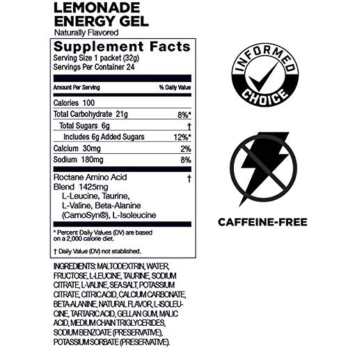 GU Energy Roctane Ultra Endurance Energy Gel, 24-Count, Lemonade GU Energy buy supplements canada