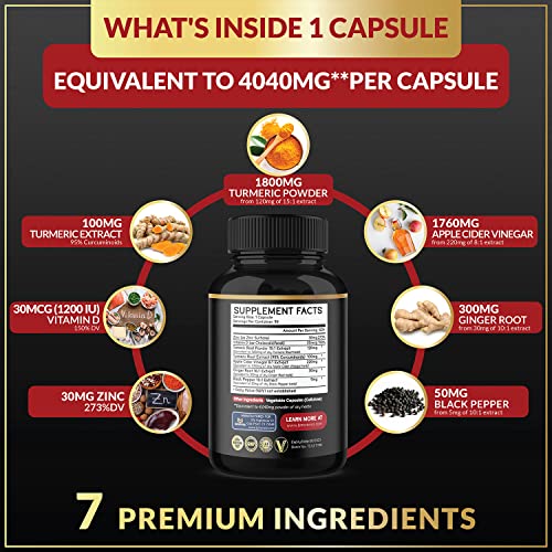 BMVINVOL Turmeric Curcumin Supplement 4040 mg - 95% Curcuminoids with Ginger BMVINVOL buy supplements canada