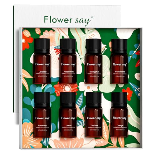 Flower Say 8x5ml Gift Set for Diffuser for Home - 100% Pure Natural Gift Set for Diffuser/Humidifier/Skin Care FLOWERSAY buy supplements canada