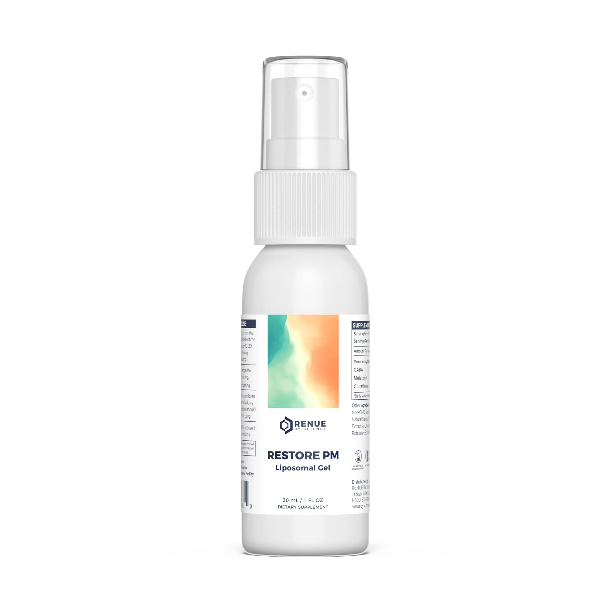 Renue By Science Restore PM | Liposomal Melatonin GABA Supplement Spray | 30ml Spray with Melatonin Glutathione & GABA 10mg - Sleep Aid Melatonin | Non-GMO | Made in The USA & Third Party Tested Renue By Science buy supplements canada