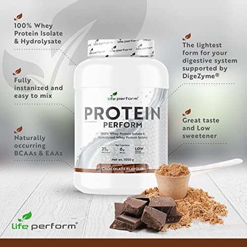 Protein Perform Whey Isolate & Hydrolysate Powder | Naturally Occurring Glutamine and Amino Acids Life Perform buy supplements canada