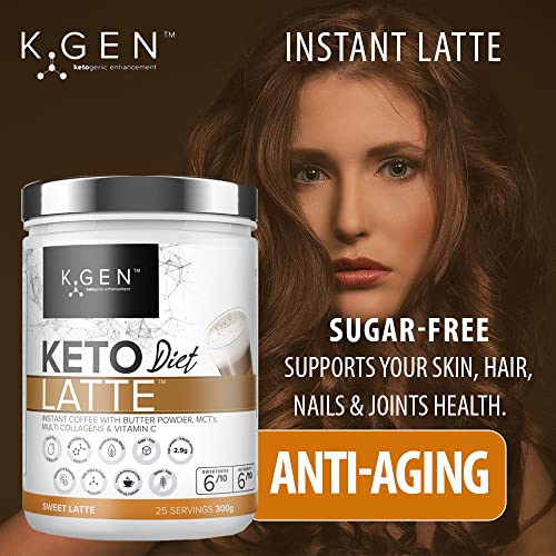 Instant Bulletproof Keto Coffee Creamer UK Made Collagen Latte | Butter Powder, Coconut MCTs & Vitamin C K GEN ketogenic enhancement buy supplements canada