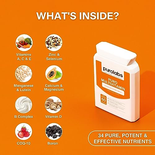 Puro Multivitamin - 34 Multivitamins & Minerals - Daily Complex for Men & Women Purolabs buy supplements canada