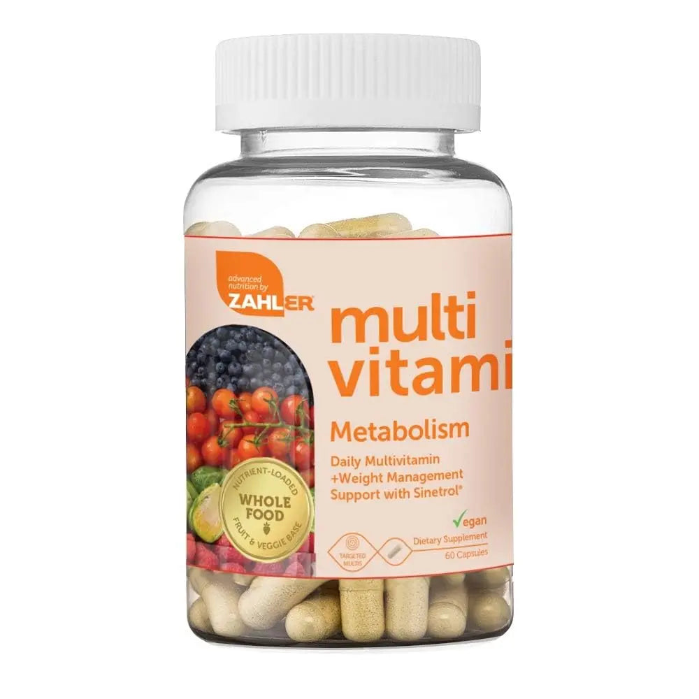 Zahler Multivitamin Metabolism + Weight Management Support for Women and Men with Iron, Certified Kosher, 60 Capsules Zahler buy supplements canada
