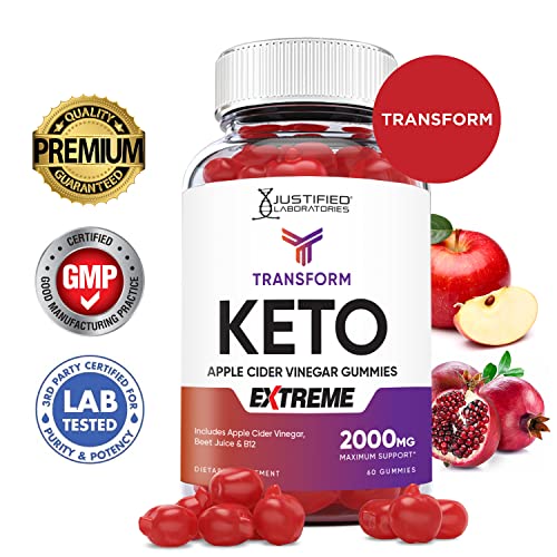 Transform Keto ACV Gummies Extreme Formula 2000MG Vegan Non GMO with Pomegranate Justified Laboratories buy supplements canada
