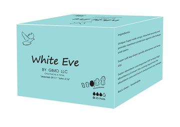 WHITE EVE Sanitary Pad Ultra Thin Sanitary Pads for Women with Fast Absorption and Leak Guard WHITE EVE buy supplements canada