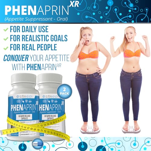 PhenAprin XR Maximum Strength Appetite Suppressant Diet Pills - 2-Pack, Metabolism Boosting SutraHealth buy supplements canada