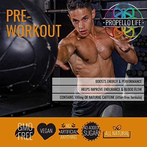 Propello Life Pre-Workout Drink Mix, West Coast Citrus, 450g Propello Life buy supplements canada