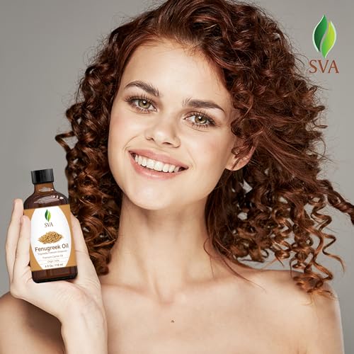 SVA Fenugreek Oil 4oz (118ml) Premium Carrier Oil with Dropper for Hair Care, Hair Oiling, Scalp Massage SVA ORGANICS buy supplements canada