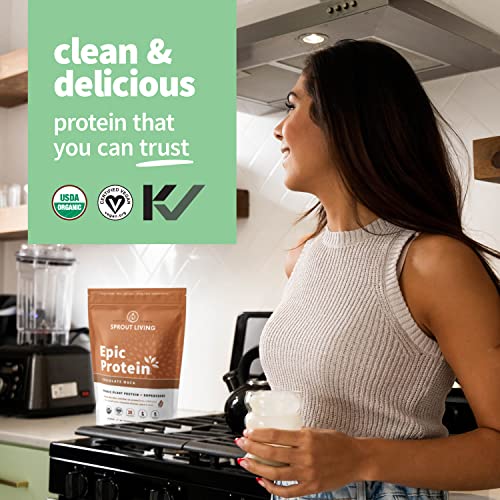 Sprout Living Epic Protein, Plant Based Protein & Superfoods Powder, Chocolate Maca Sprout Living buy supplements canada