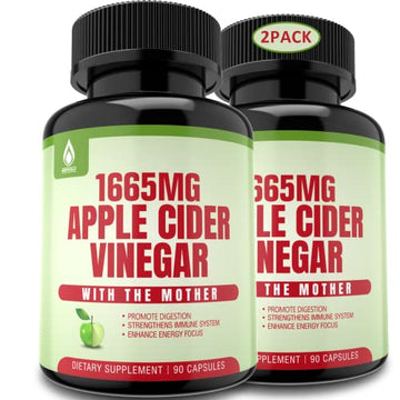 Sugar Free Apple Cider Vinegar Capsules with The Mother, New Formula with Milk Thistle EnvyDeal buy supplements canada