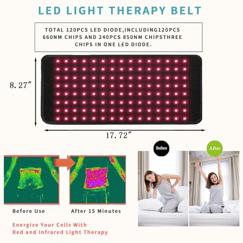 RJOYBAO Red Light Therapy Infrared Light Therapy Belt for Body,Red Light Therapy lamp RJOYBAO buy supplements canada