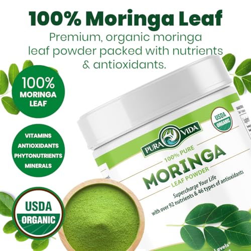 PURA VIDA MORINGA Moringa Powder Organic Single Origin - Premium 100% Leaf Powder PURA VIDA MORINGA buy supplements canada