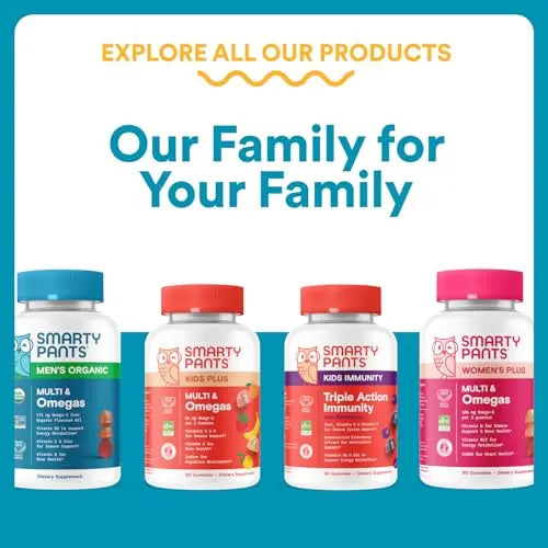 SmartyPants Teen Guy Multivitamin Gummies - Improved Formula: Omega 3 (DHA/EPA), Vitamin D3, C, Vitamin B12, B6, A, K & Zinc SmartyPants buy supplements canada