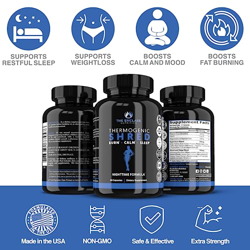 Thermogenic Shred - Fat Burner Sleep Aid Diet Pills, Appetite Suppressant for Weight Loss THE ENCLARE NUTRITION buy supplements canada