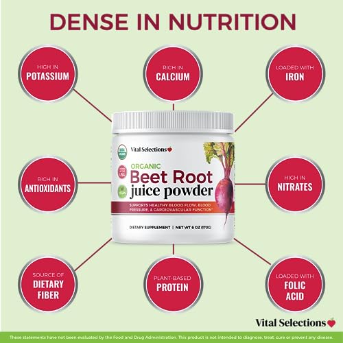 Vital Selections 100% Organic Beet Root Juice Powder, Highest Purity and Potency Vital Selections buy supplements canada