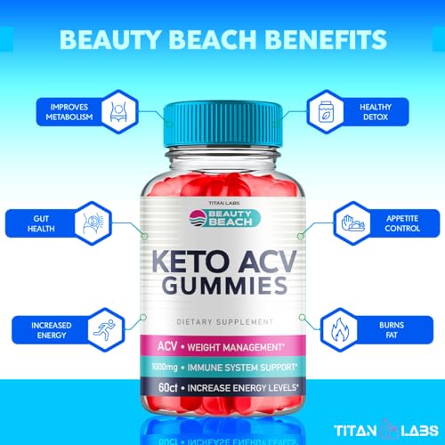 (5 Pack) Beauty Beach Keto ACV Gummies, Beauty Beach Keto ACV Gummies Advanced Titan Labs buy supplements canada