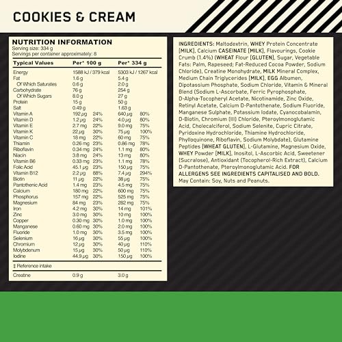 Optimum Nutrition Serious Mass Protein Powder High Calorie Weight Gainer Optimum Nutrition buy supplements canada