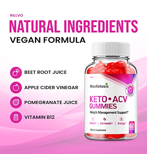 (2 Pack) Max Ketosis Keto ACV Gummies Max Ketosis Advanced Formula Apple Cider Vinegar Rillvo buy supplements canada
