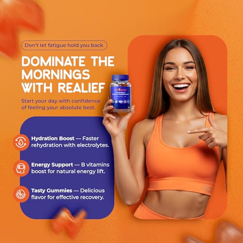 The Realief 60 Count Post Party Gummies – DHM, Milk Thistle & Electrolytes – Wellness Support – Strawberry Flavor – Wake Up Refreshed The Realief buy supplements canada