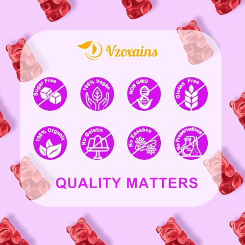 VZOXAINS 2 Pack Saffron Supplement Gummies, Sugar Free Saffron Extract with Magnesium VZOXAINS buy supplements canada