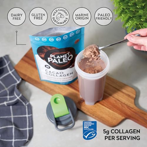 Planet PaleoCacao Collagen Powder (285g, 30 Servings) - MSC Certified, Wild Caught Marine Collagen Planet Paleo buy supplements canada