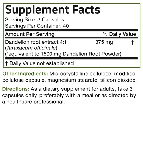 Bronson Dandelion Root High Potency Supplement, Supports Overall Good Health & Well Bronson buy supplements canada